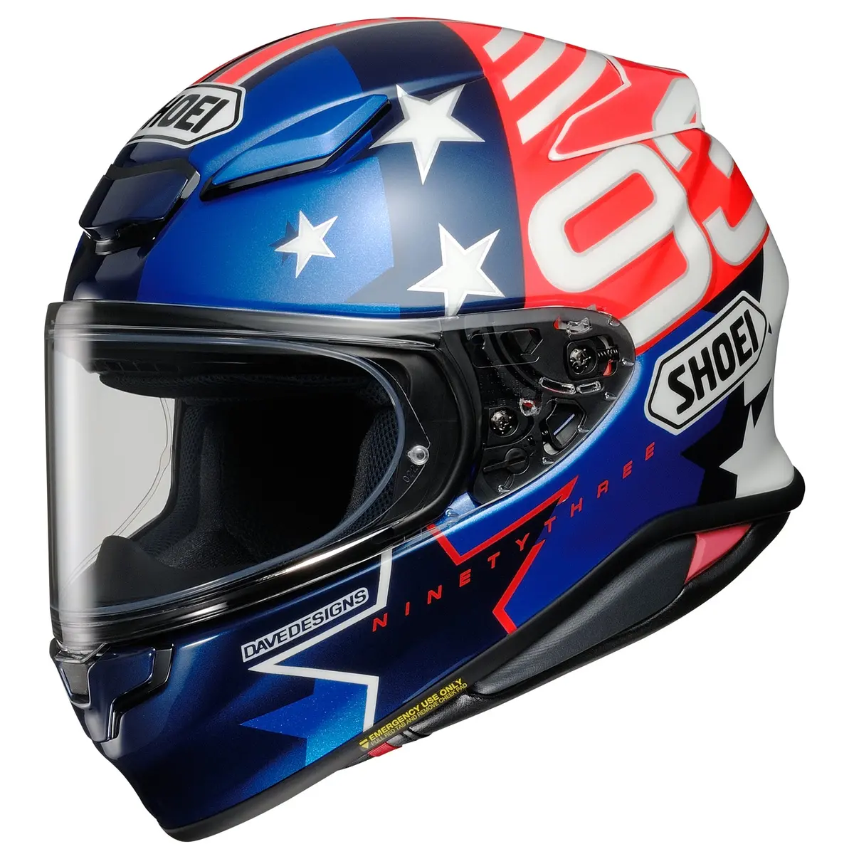 Shoei Rf-1400 Marquez American Spirit Street Helmet 1
