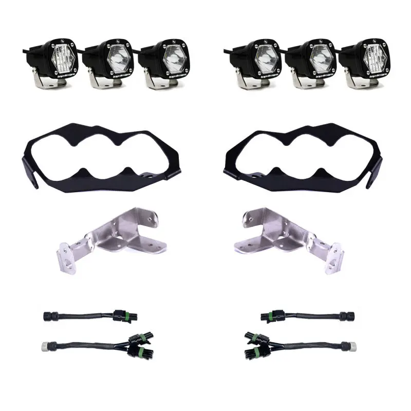 Baja Designs Triple S1 Headlight Kit 2024+ Can-Am Maverick R 1