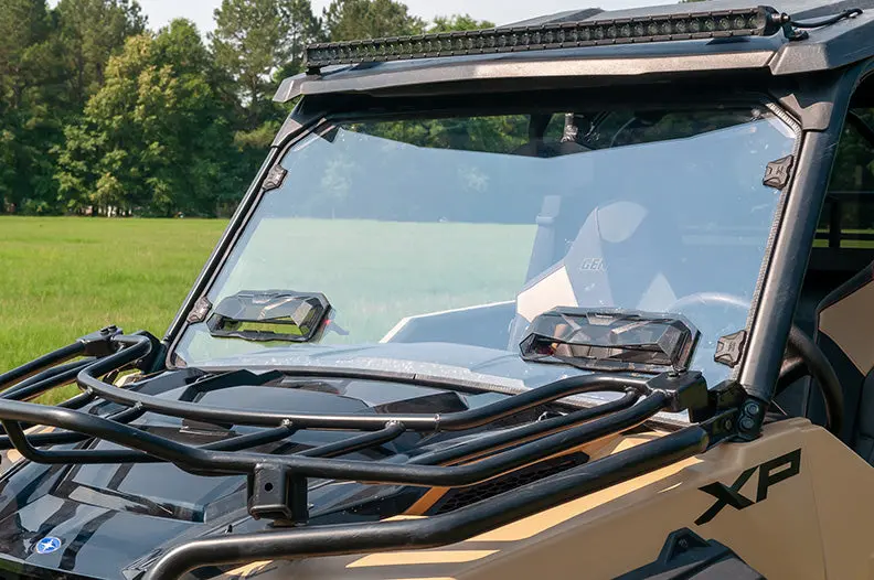 Seizmik Toolless Versa-Vent Windshield (Uv Resistant Polycarbonate) – Polaris General | 50-50229Kit 1