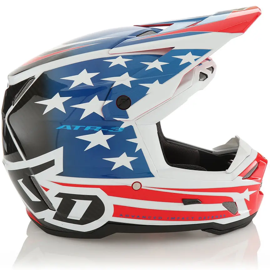 6D Atr-3Y Patriot Carbon Composite Youth Moto Helmet 1