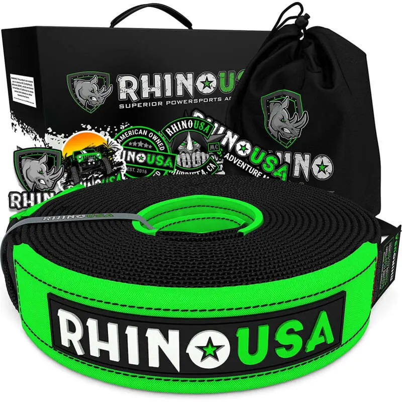 Rhino Usa 2" X 20' Ultimate Recovery Tow Strap | Rno-Towstrap220 1