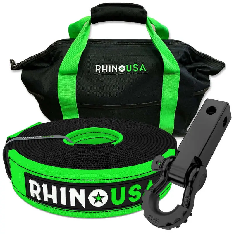 Rhino Usa 30' Tow Strap/Hitch Combo | Rno-30Straphitch 1