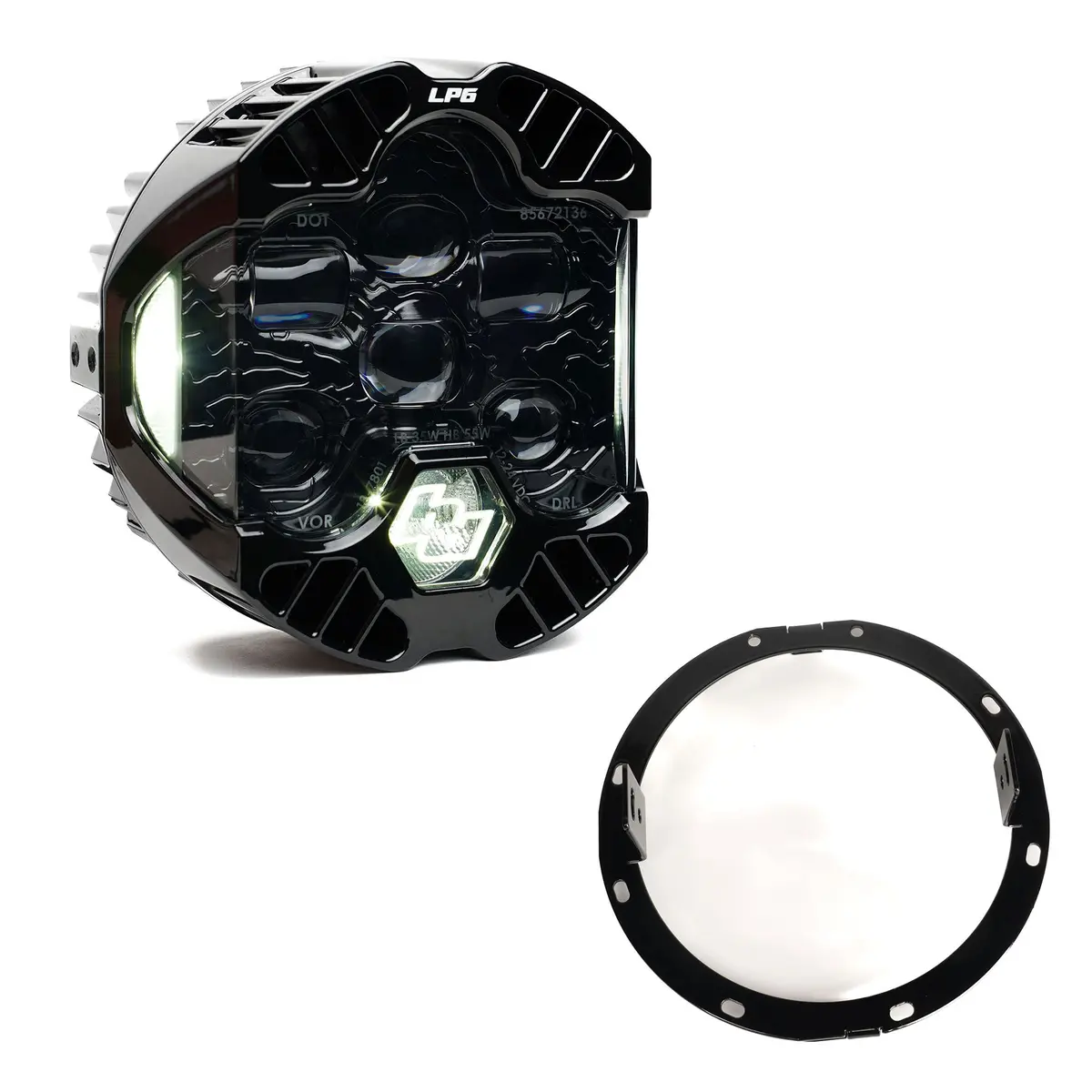 Baja Designs Dot Lp6 Led Headlight Kit 2014-23 Harley Davidson Street Glide 1