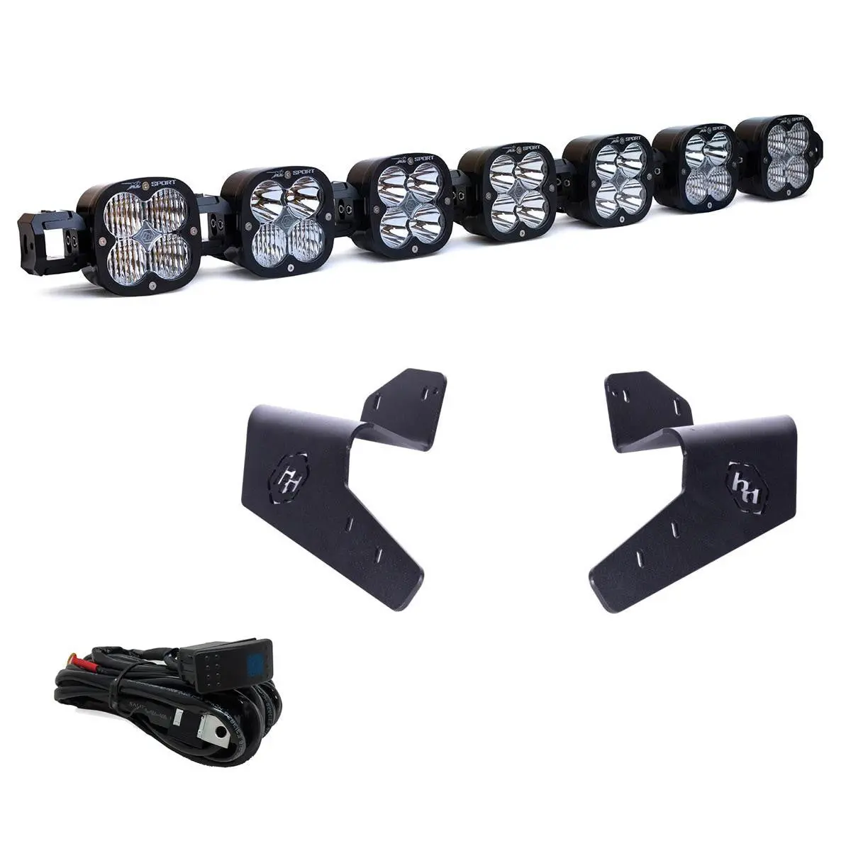 Baja Designs 7Xl Sport Linkable Roof Mount Kit 2024+ Can-Am Maverick R 1