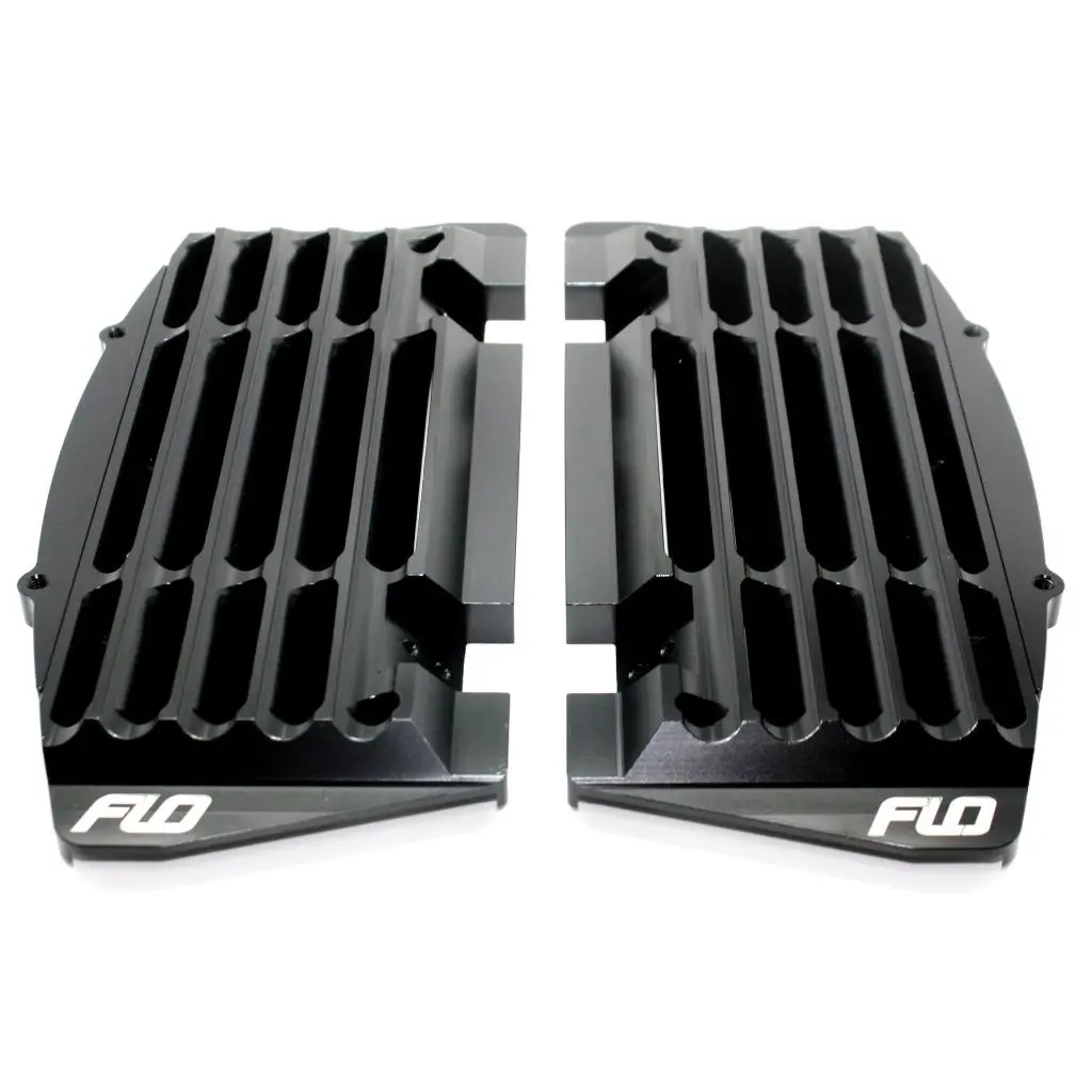 Flo Motorsports High Flow Radiator Braces Black Yamaha (2014-2019) 1