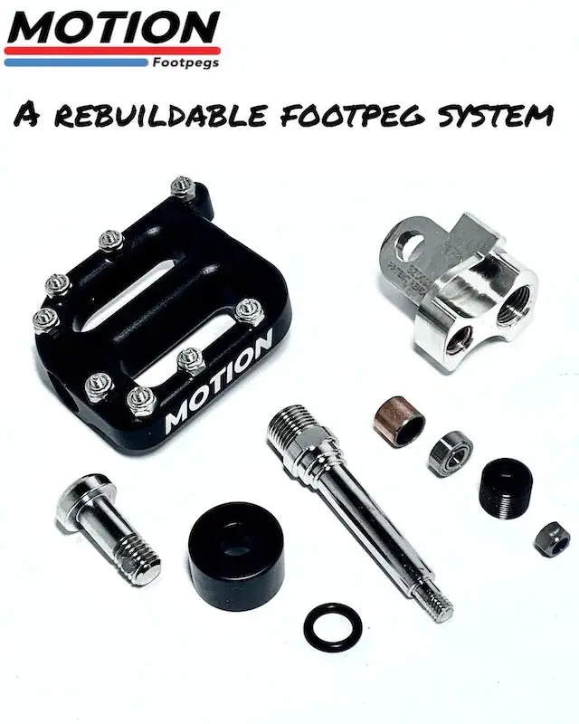 Motion Factory Racing Footpegs For Adv Honda/Kawasaki Cr/Xr/Africa Twin & Klx/Klr | Klx 7