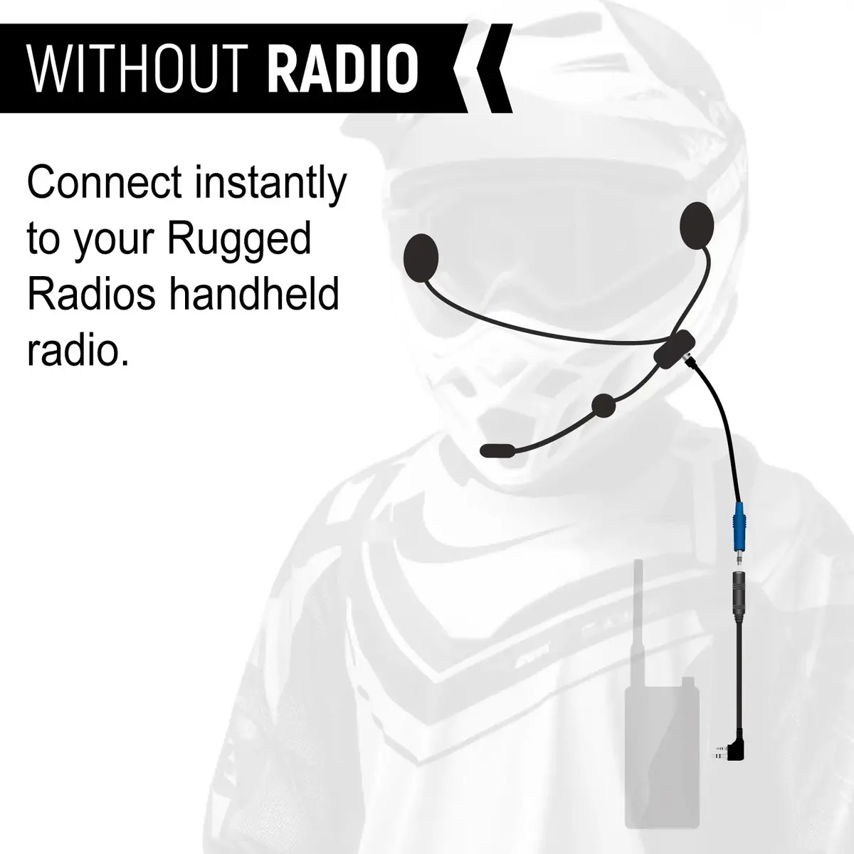 Rugged Radios Enduro Moto Kit W/ Compact Harness Cable 3