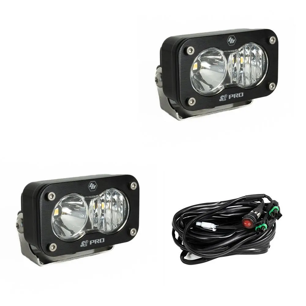 Baja Designs S2 Pro Black Led Auxiliary Light Pod Pair 2