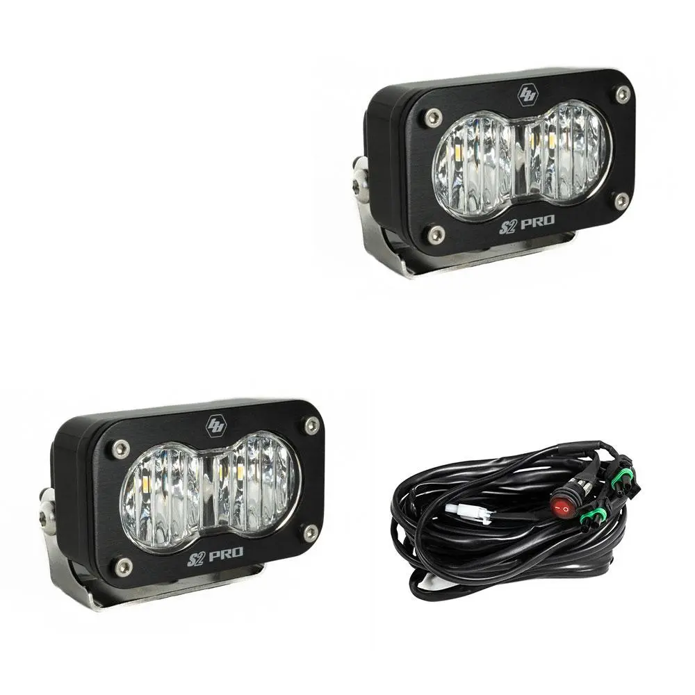 Baja Designs S2 Pro Black Led Auxiliary Light Pod Pair 3