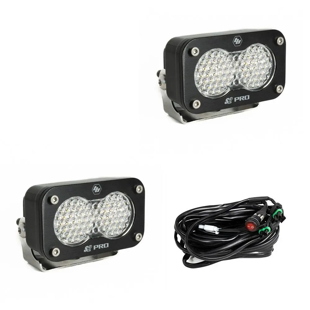 Baja Designs S2 Pro Black Led Auxiliary Light Pod Pair 4