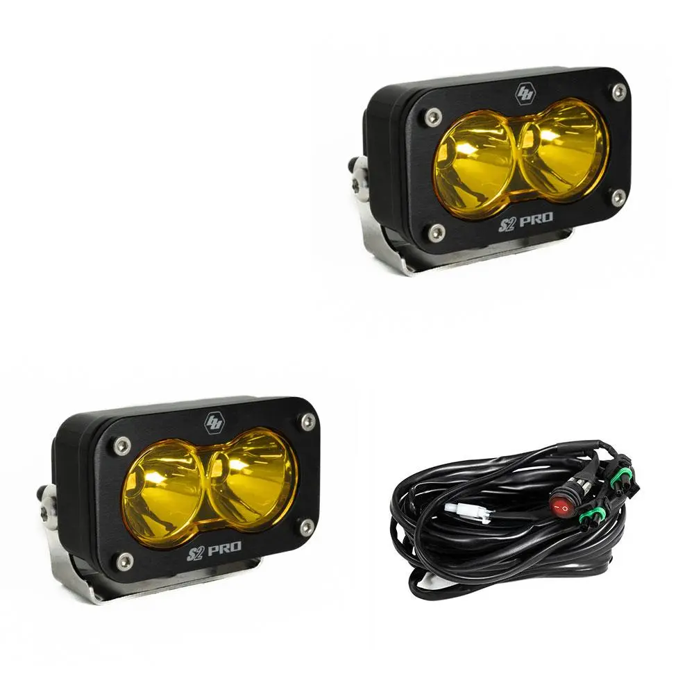 Baja Designs S2 Pro Black Led Auxiliary Light Pod Pair 5