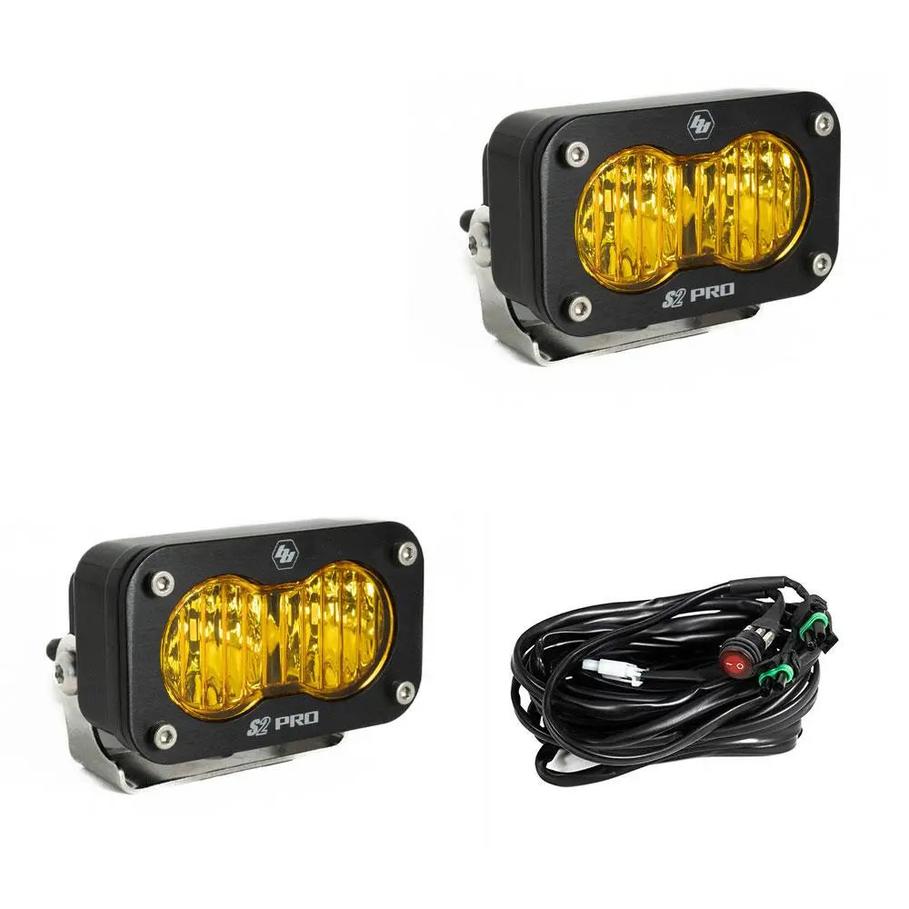 Baja Designs S2 Pro Black Led Auxiliary Light Pod Pair 7