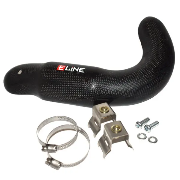 E-Line - Honda Crf450 Fmf Powerbomb Carbon Fiber Pipe Guard (R) '04-'08, (X) '05-'14 | Hpb45004 1