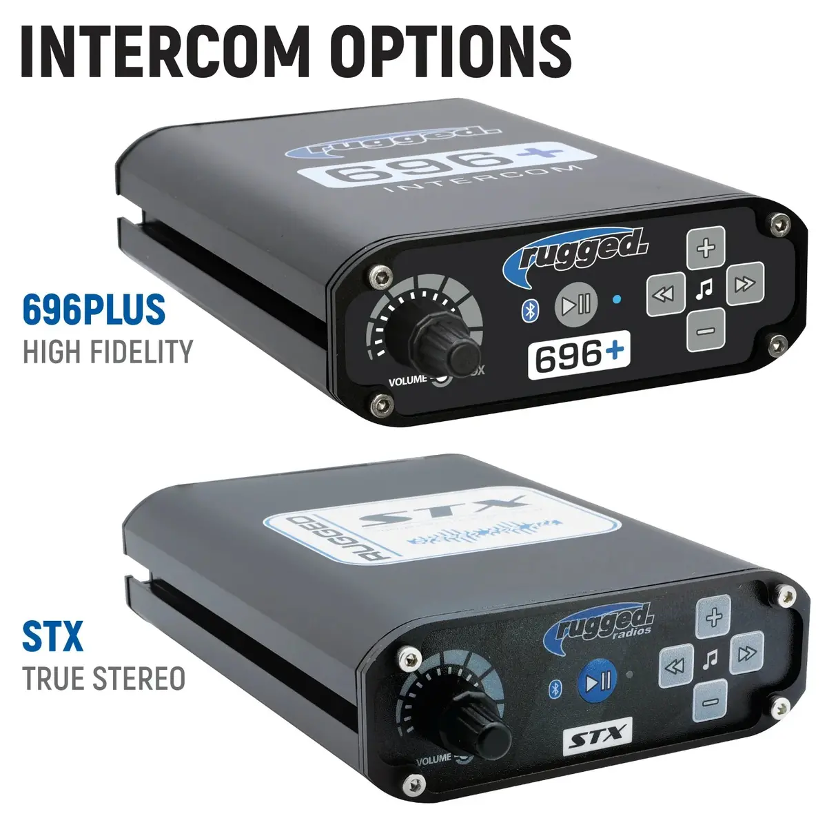 Rugged Radios Complete Communication Kit W/ Bluetooth Intercom & 2-Way Radio For 2010-15 Can-Am Commander/Maverick 3