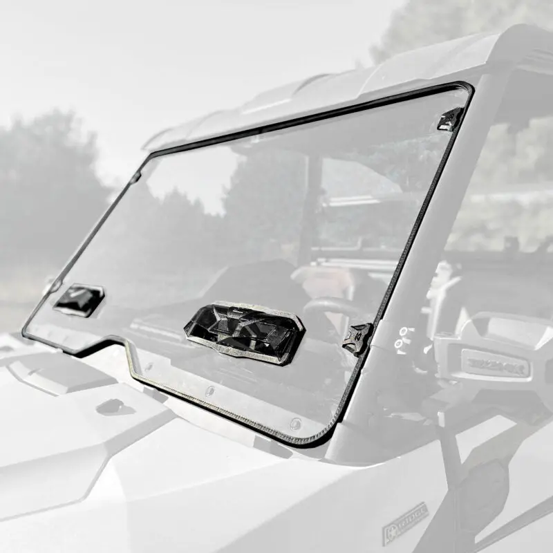 Seizmik Toolless Versa-Vent Scratch Resistant Hard Coated Windshield Kit Kawasaki Ridge | 50-55317Kit 1