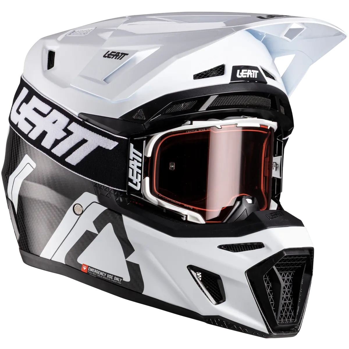 Leatt 9.5 Carbon  Moto Helmet Kit W/ 6.5 Iris Goggles V26 1