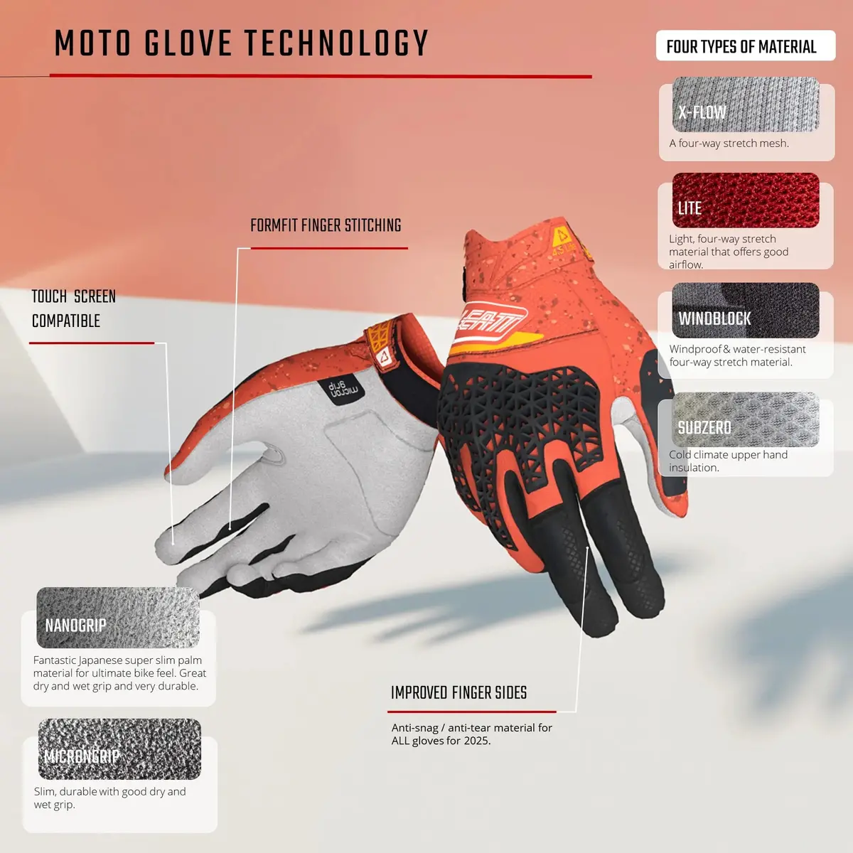 Leatt 2.5 X-Flow Moto Gloves V26 10