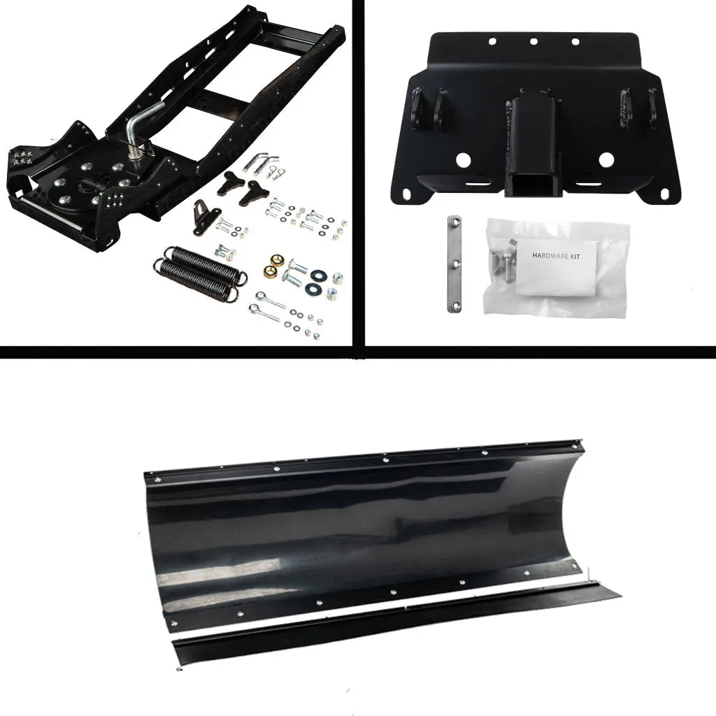 Universal-mount snowplow kit compatible with Polaris Ranger 400–800cc and EV models, including midsize and full-size variants - Image 4