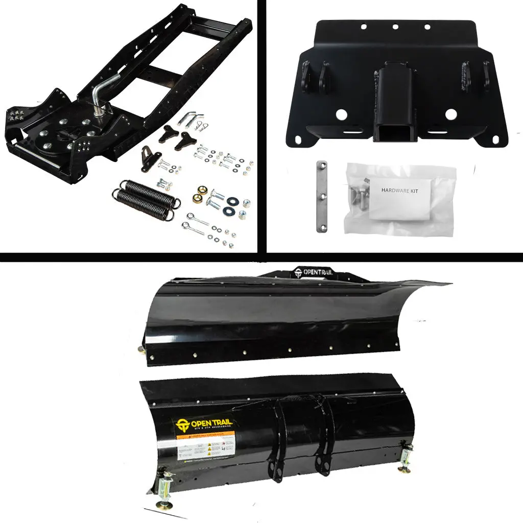 Open Trail Snowplow Kit Polaris Fits Most 400-800 & Ev Ranger Midsize & Fullsize Models 1