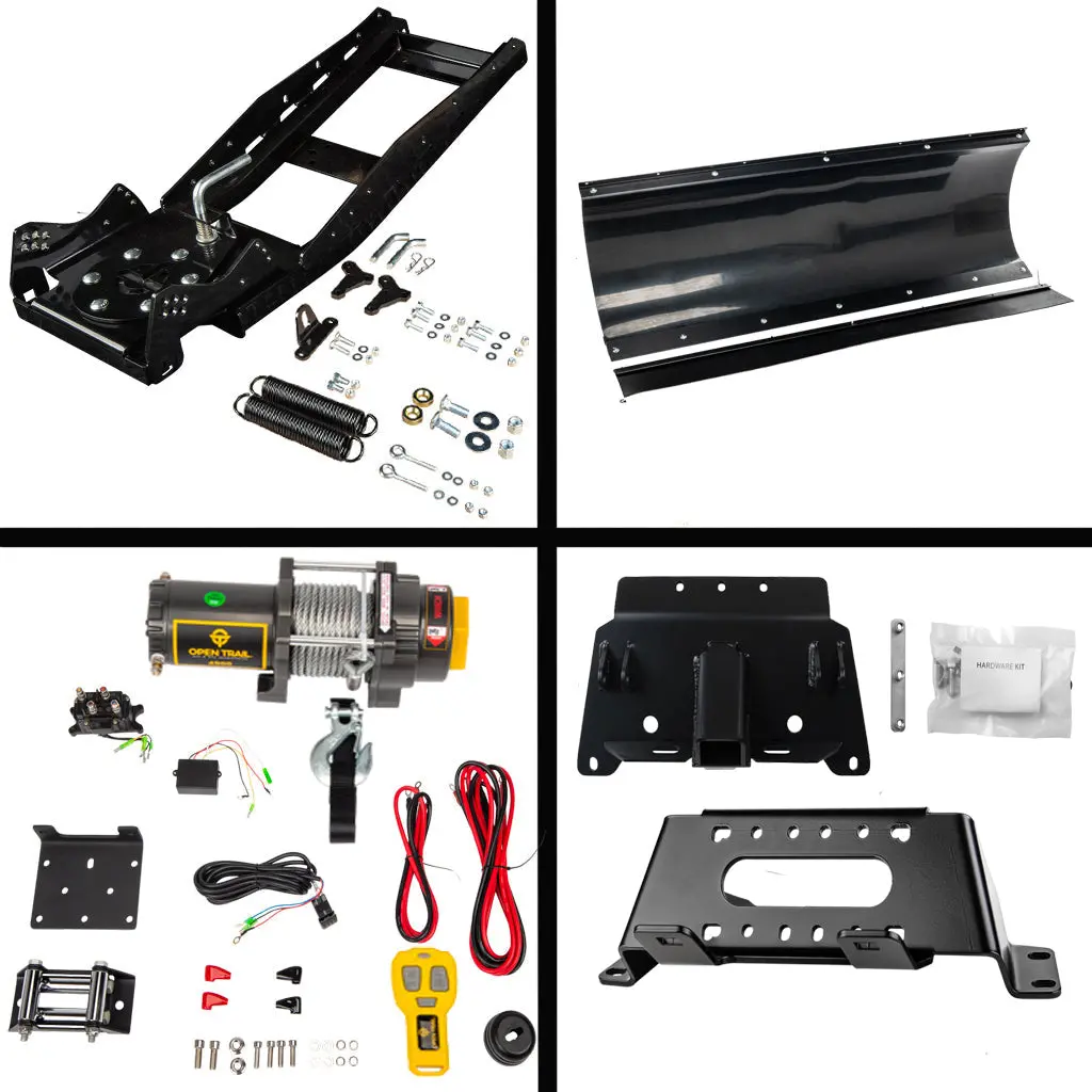 Universal-mount snowplow kit compatible with Polaris Ranger 400–800cc and EV models, including midsize and full-size variants - Image 6