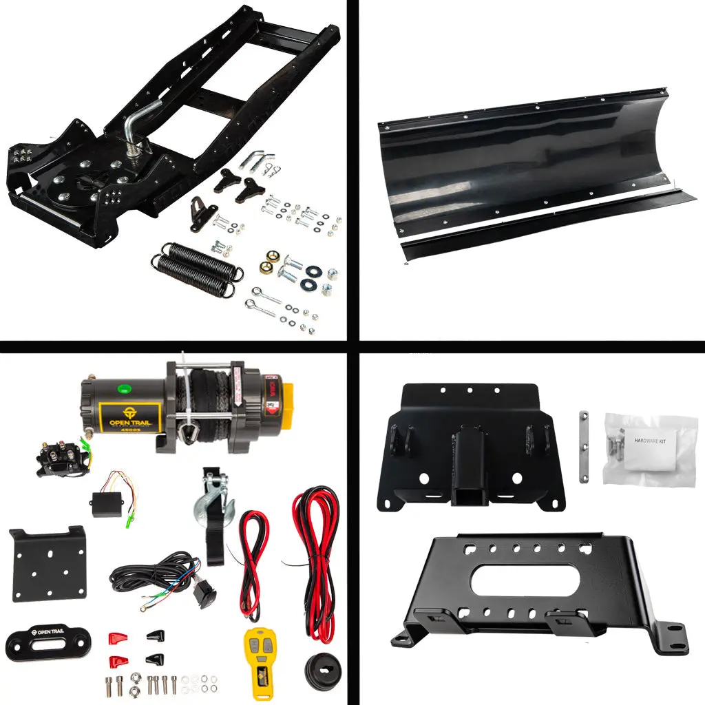 Universal-mount snowplow kit compatible with Polaris Ranger 400–800cc and EV models, including midsize and full-size variants - Image 8