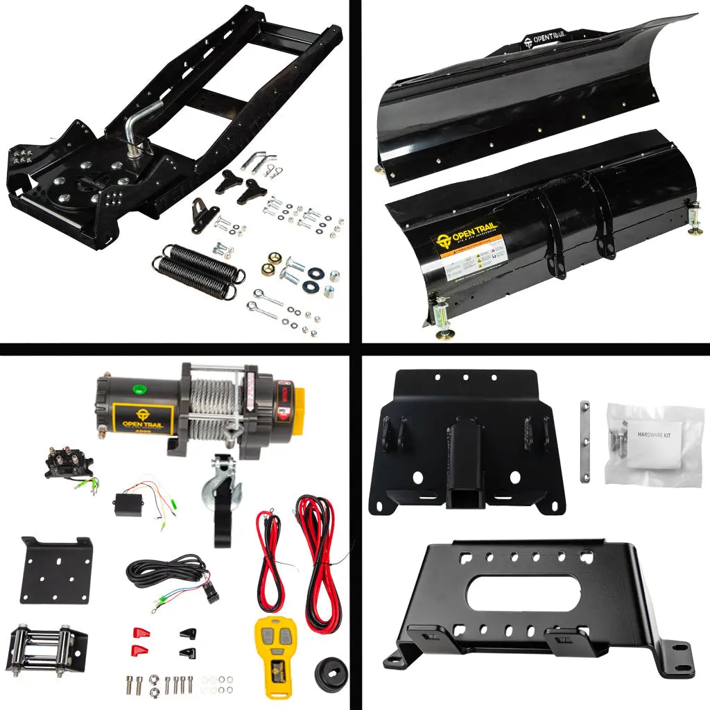 Open Trail Snowplow Kit Polaris Fits Most 400-800 & Ev Ranger Midsize & Fullsize Models 2