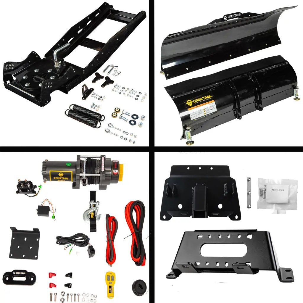 Open Trail Snowplow Kit Polaris Fits Most 400-800 & Ev Ranger Midsize & Fullsize Models 7