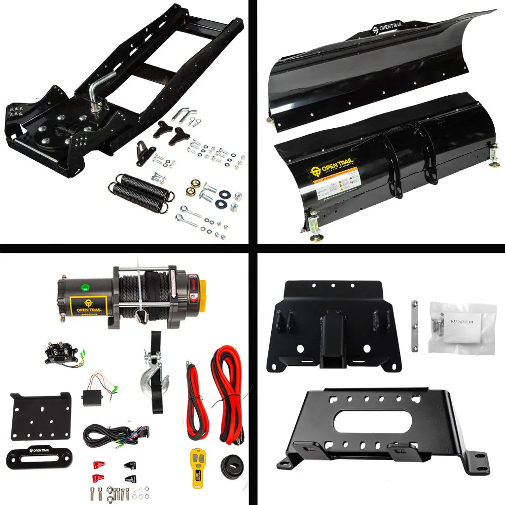 Open Trail Snowplow Kit Polaris Fits Most 400-800 & Ev Ranger Midsize & Fullsize Models 8