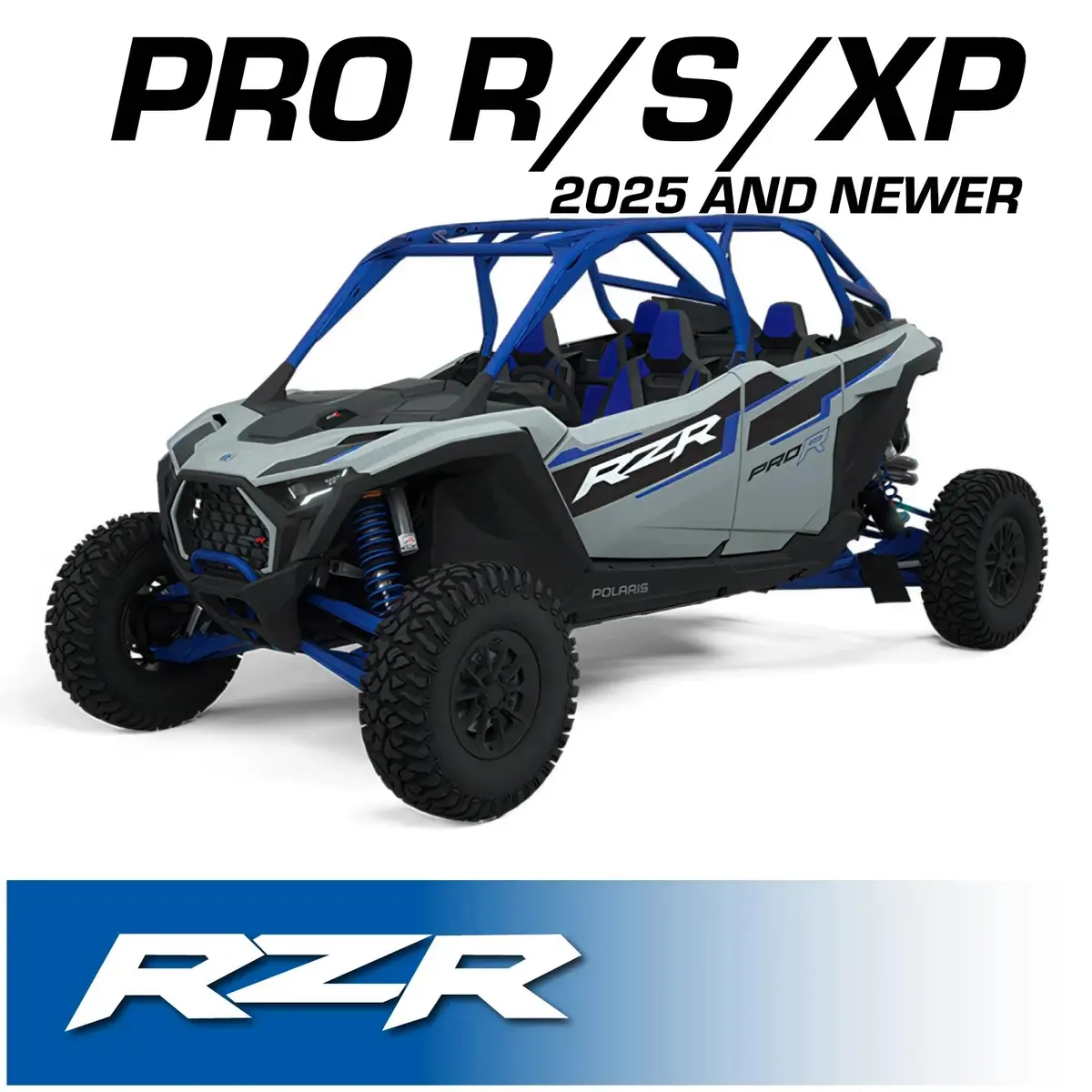 Rugged Radios Complete Communication Kit W/ Bluetooth Intercom & 2-Way Radio For 2025+ Polaris Rzr Pro Xp/R/S 1