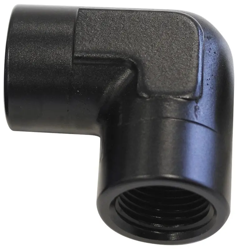3/8" Npt Female 90° Adapter Fitting – Black Anodized Af913-06Blk 1