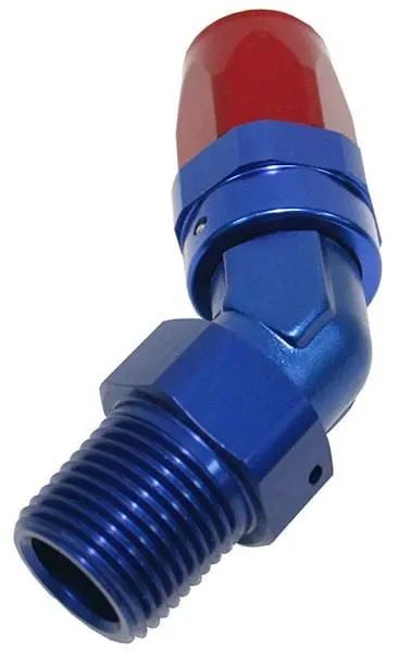 3/8" Male Npt To -6An 45° Swivel Hose Fitting (Af828-06-06) 1