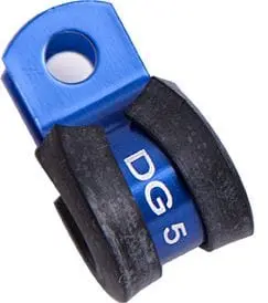Blue-Anodized Cushioned P-Clamp – 3/8" (9.5Mm) Inner Diameter, Af158-06 1