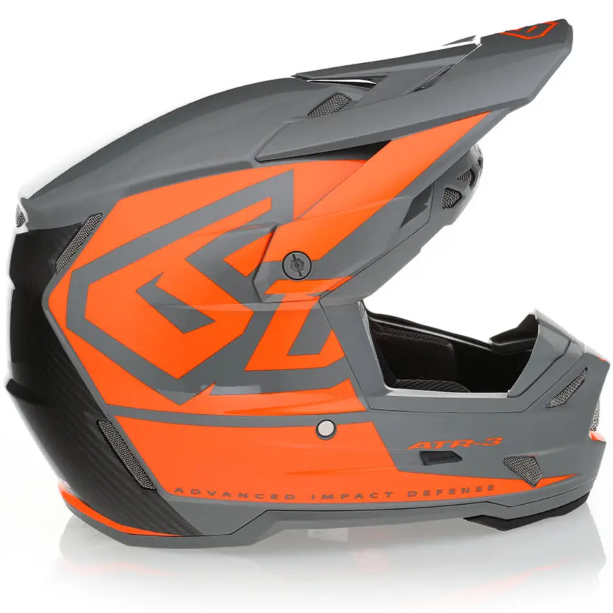 6D Atr-3Y Hex Carbon Composite Youth Moto Helmet 1