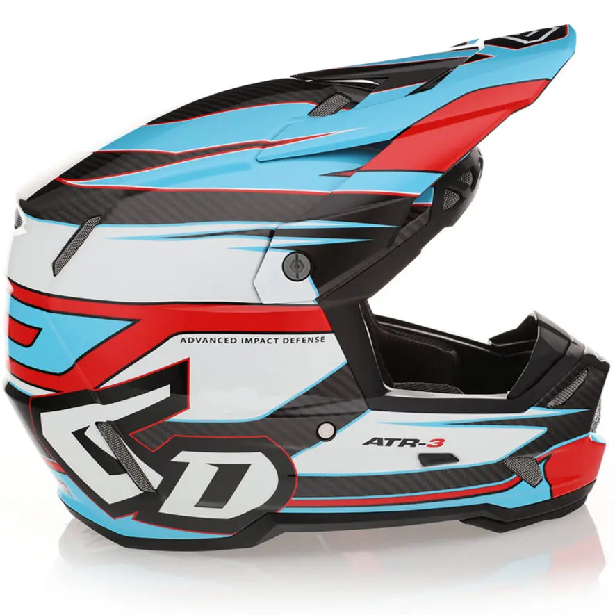 6D Atr-3 Hyper Carbon Composite Moto Helmet 1