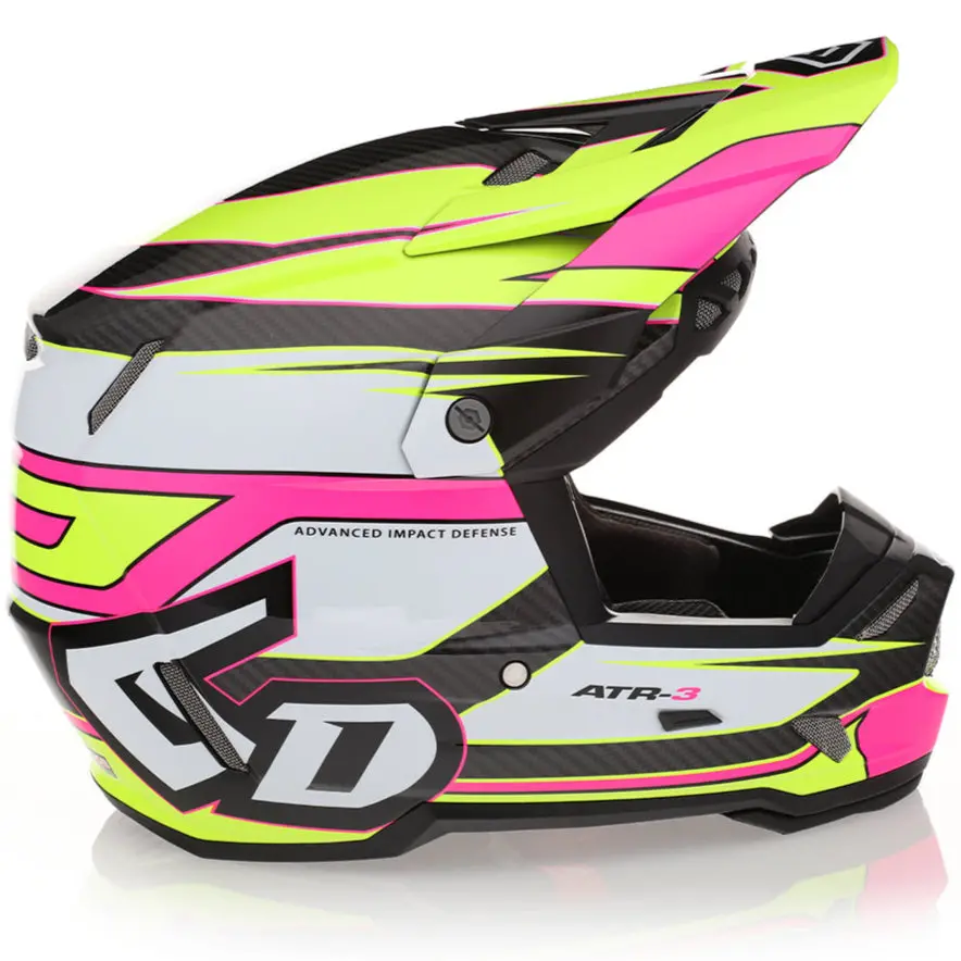 6D Atr-3 Hyper Carbon Composite Moto Helmet 7