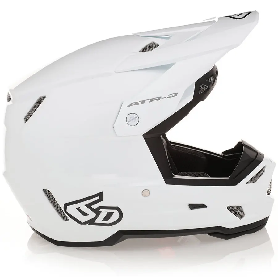 6D Atr-3Y Solid Carbon Composite Youth Moto Helmet 1