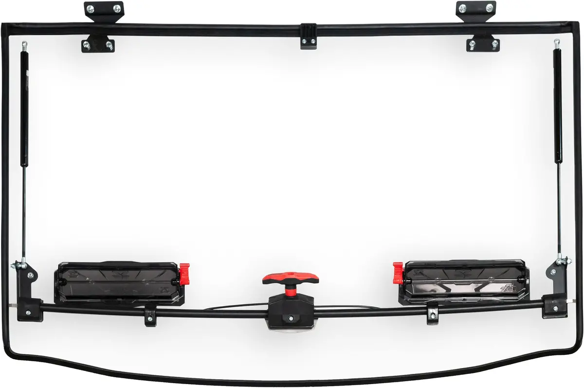 Seizmik Flip-Up Vented Windshield (Scratch Resistant Polycarbonate) – Polaris Midsize Size Pro-Fit Ranger | 50-50222Kit 1