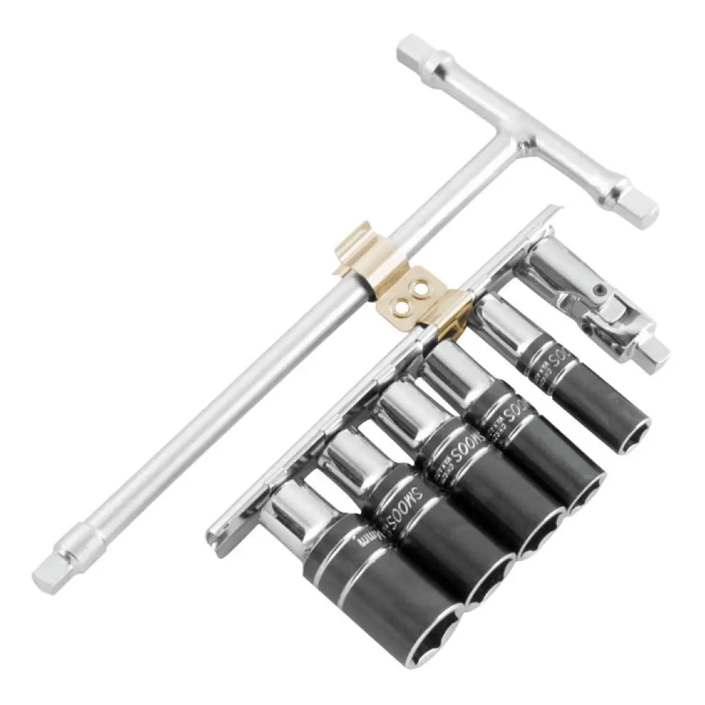 Bikemaster 1/4" T-Handle Wrench With Sockets And Swivel 1