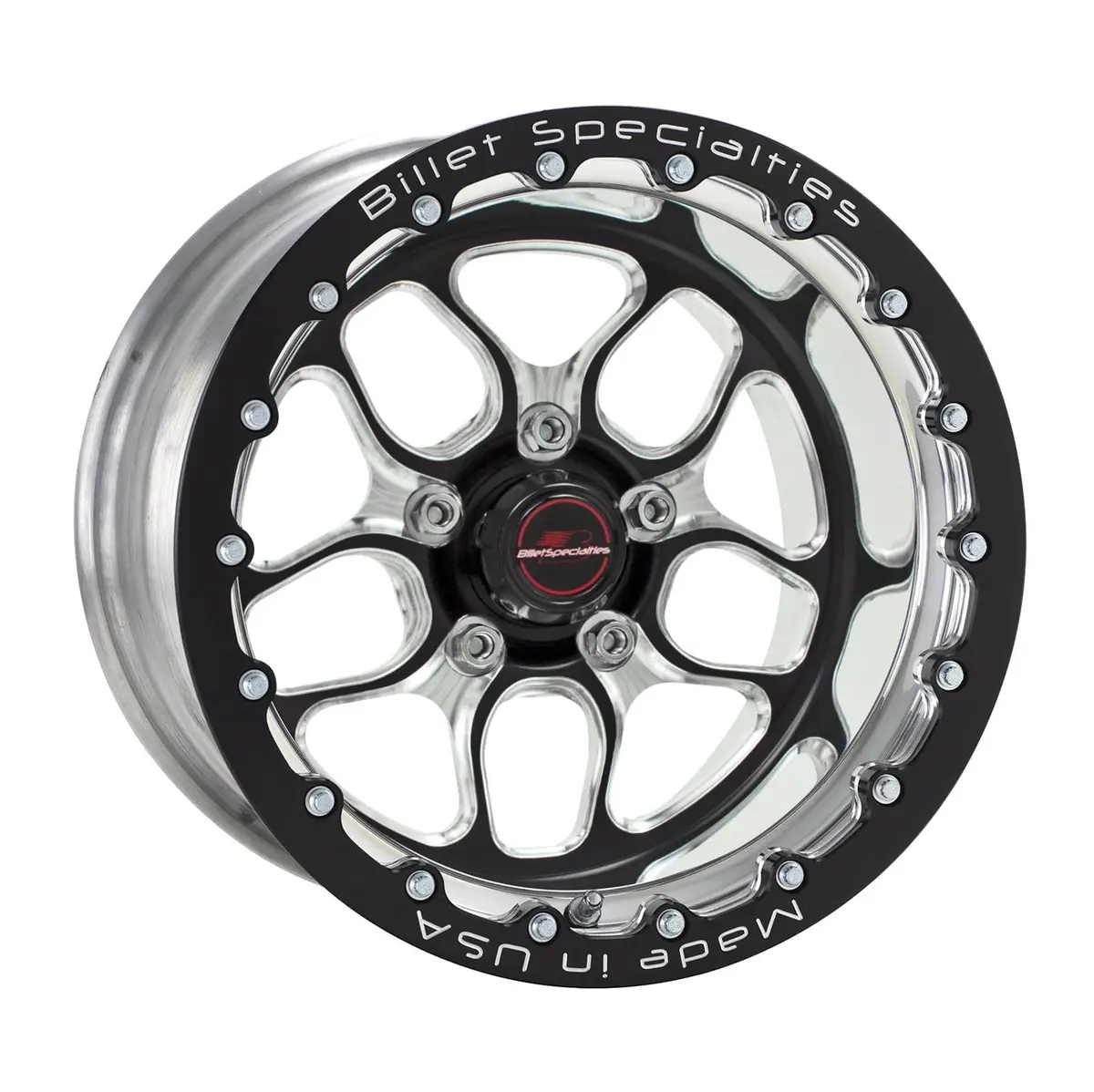 Billet Specialties Brsb25906135N – 15X6 Inch Billet Aluminum Drag Race Wheel 1