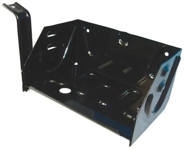 Bob Drake Reproduction Battery Tray & Box – Chrome-Finished, Ba-5154-B 1