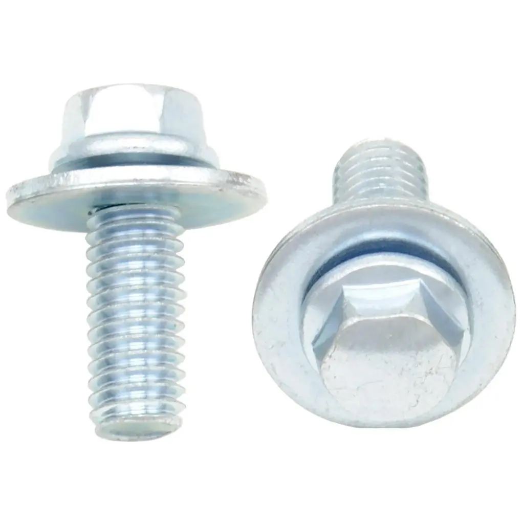 Bolt 8Mm Hex Head Flange Bolt 6X1.0X16mm W/16Mm Washer 10/Pk | 024-11616 1