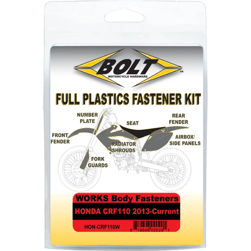 Bolt Body Work Fastener Kit | Hon-Crf110w 1