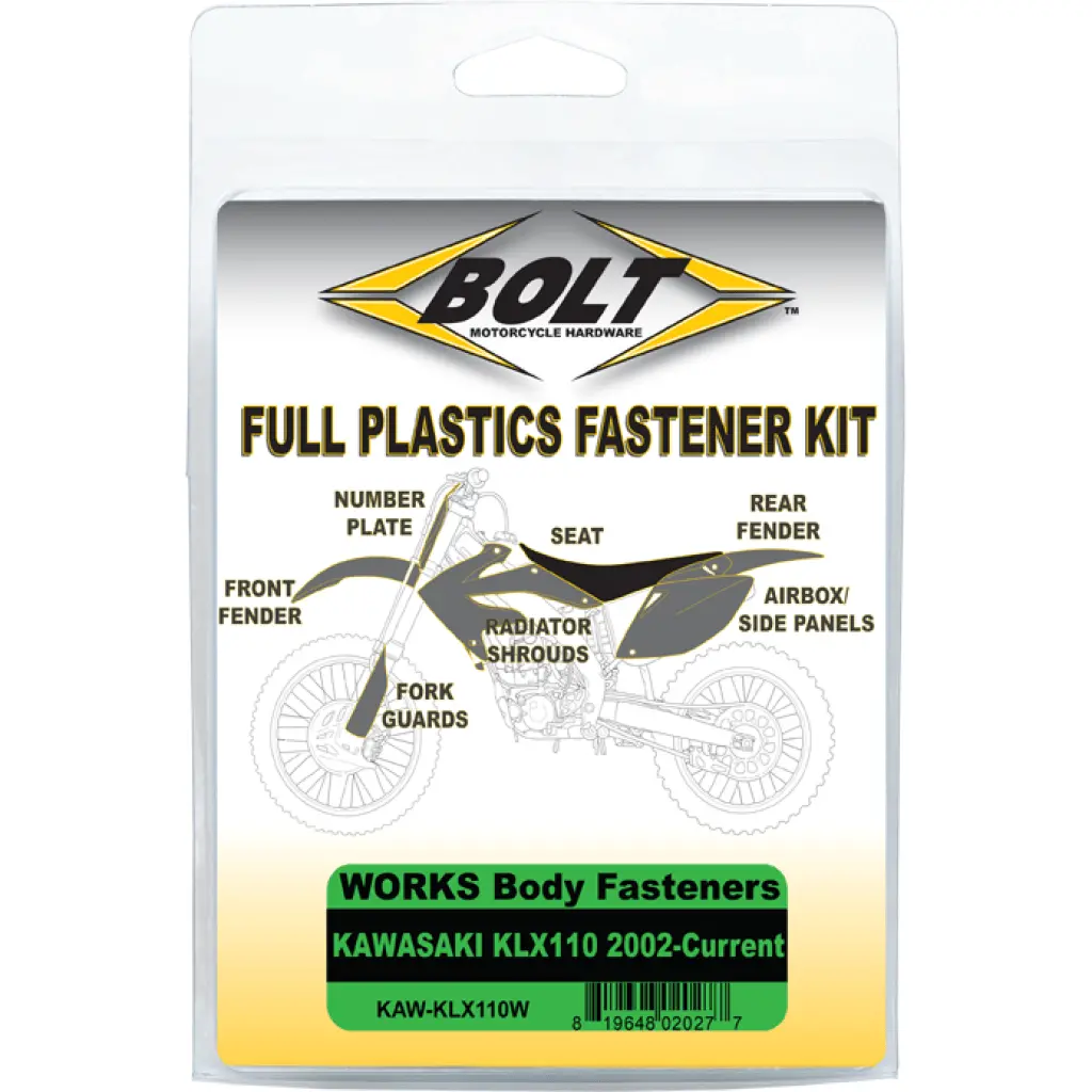 Bolt Body Work Fastener Kit | Kaw-Klx110w 1