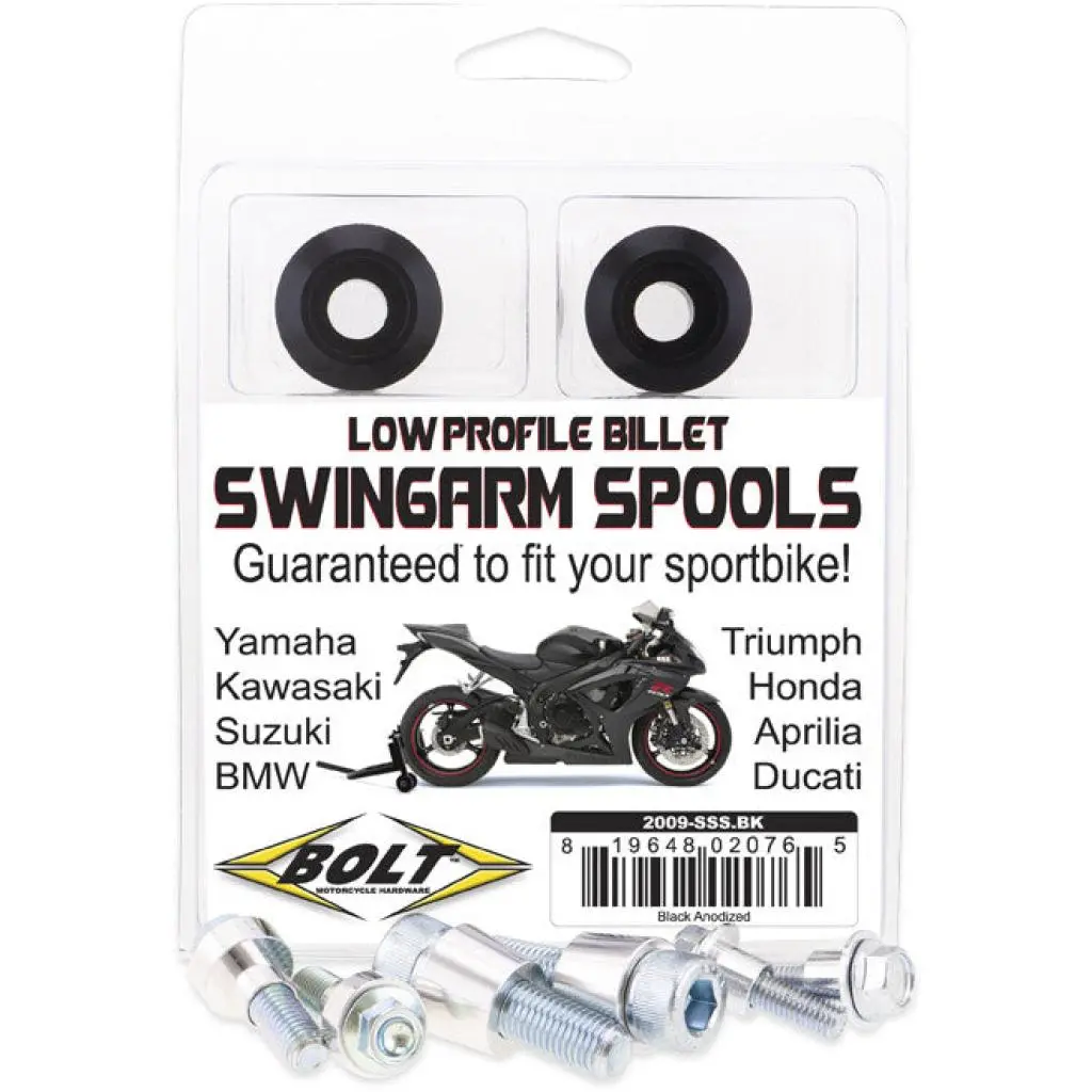 Bolt Swingarm Spools Black | 2009-Sss.Bk 1