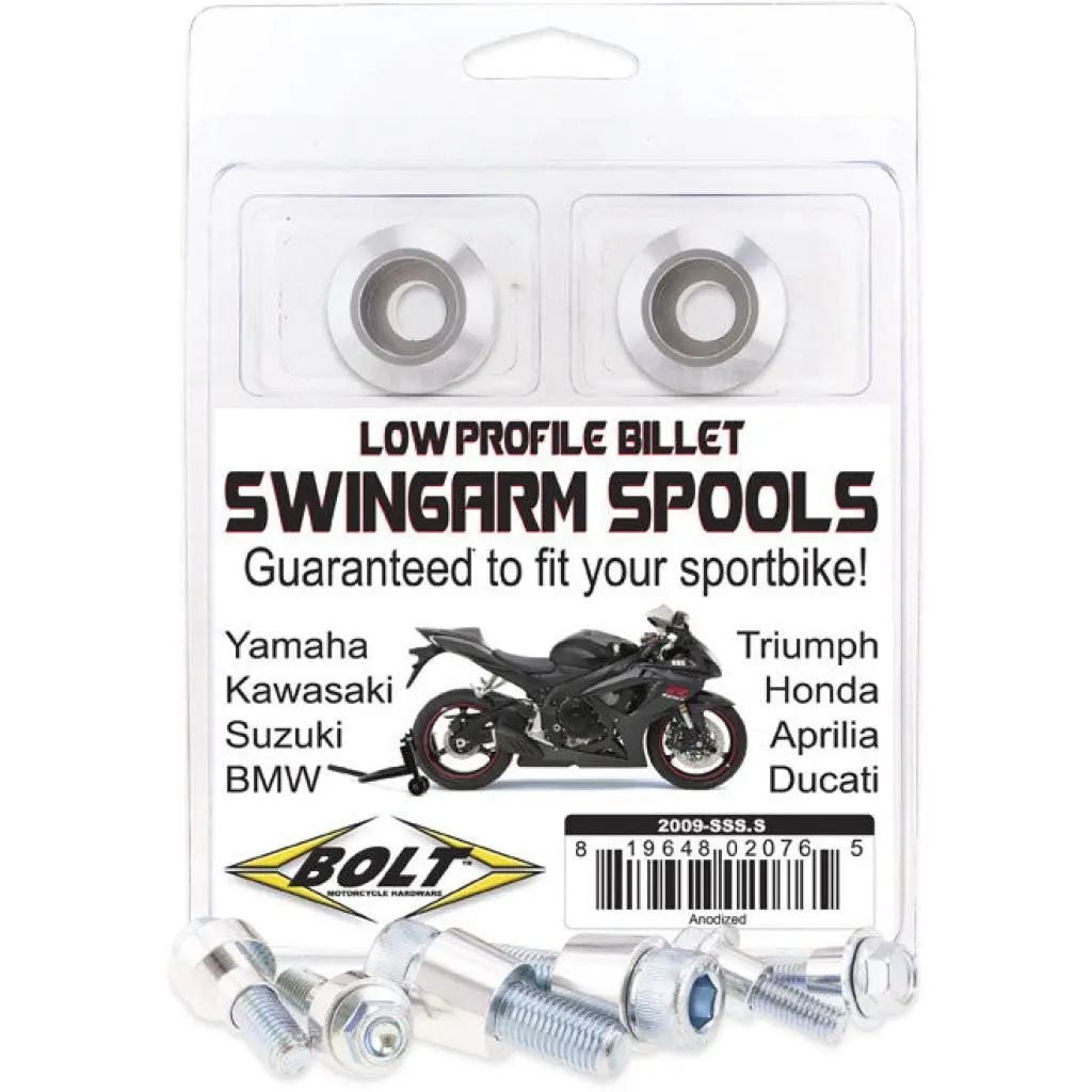 Bolt Swingarm Spools Silver | 2009-Sss.S 1