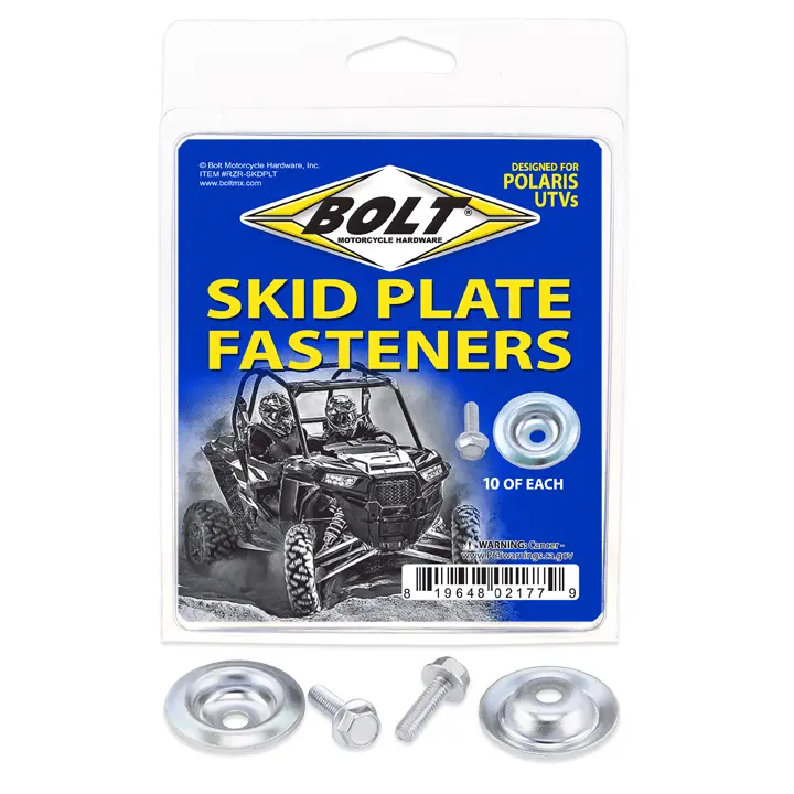 Bolt Utv Skid Plate Fasteners Skid Plate Washer/Bolt 10 Ea | Rzr-Skdplt 1