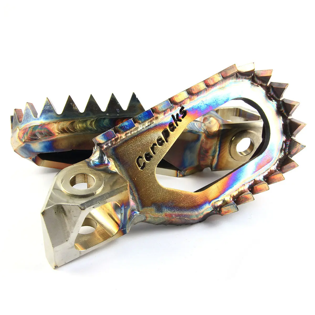 Carapaks Stainless Steel Footpegs Stark Varg Mx/Enduro 1