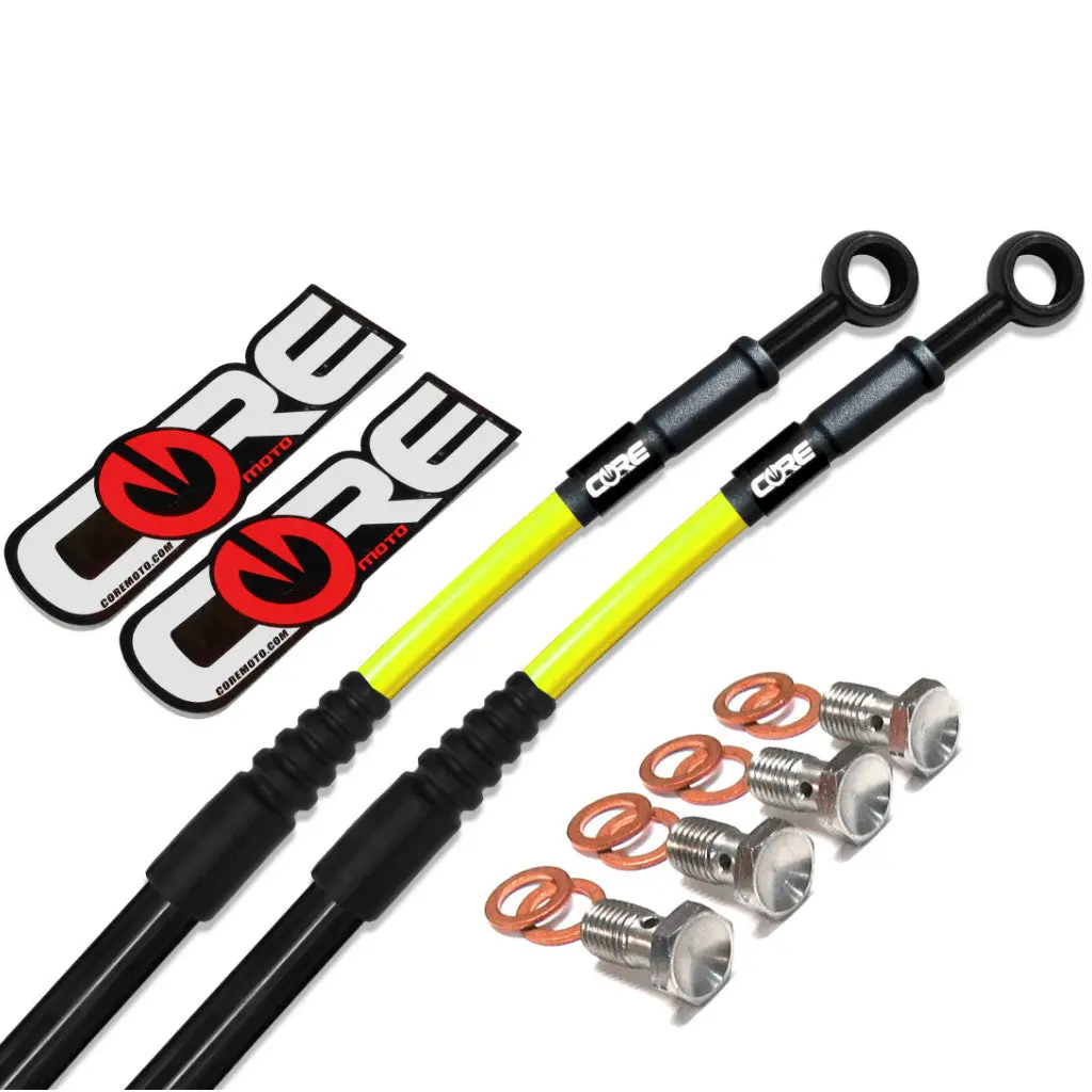 Core Moto - Suzuki Offroad Front And Rear Brake Line Combo Kit 1