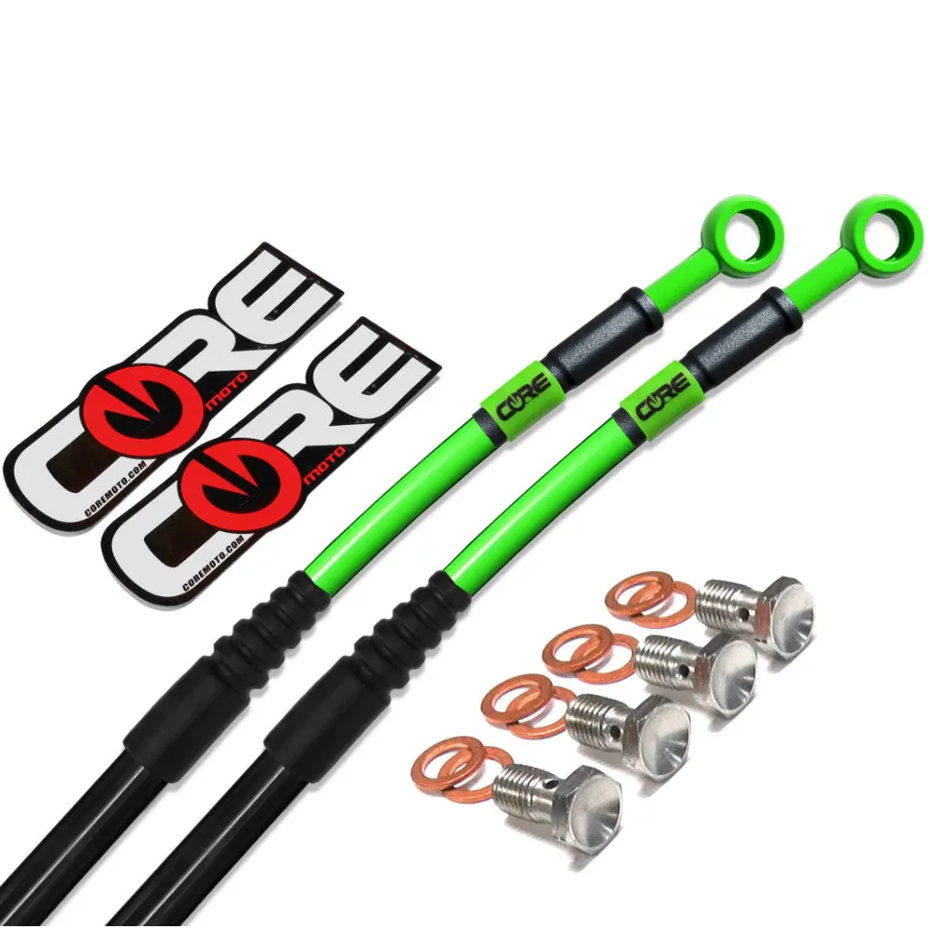 Core Moto - Kawasaki Offroad Front And Rear Brake Line Combo Kit 1