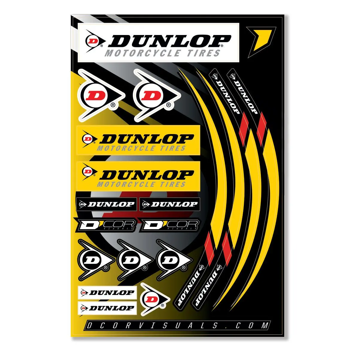 D-Cor Decal Sheet 12 Mil Dunlop Decal Sheet 12 Mil Dunlop 1